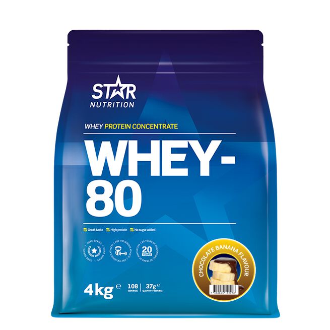 Star Nutrition Whey-80 Vassleprotein 4 kg
