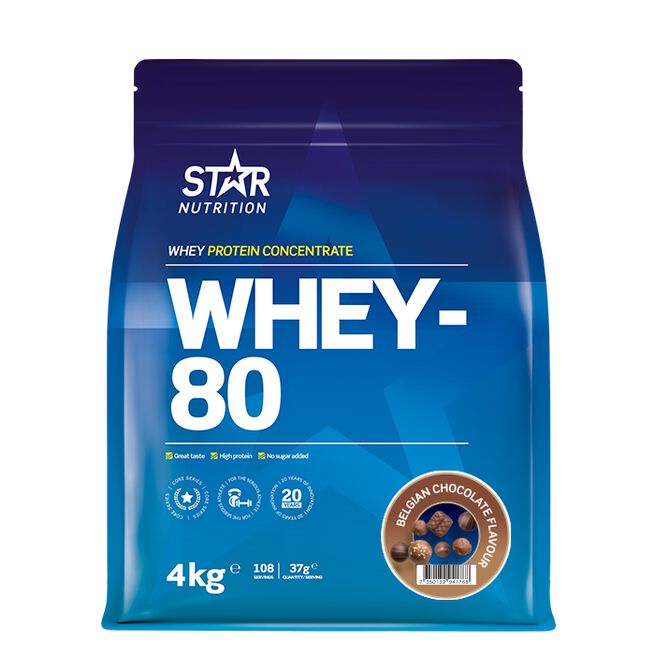 Star Nutrition Whey-80 Vassleprotein 4 kg