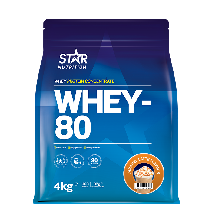 Star Nutrition Whey-80 Vassleprotein 4 kg Caramel Latte