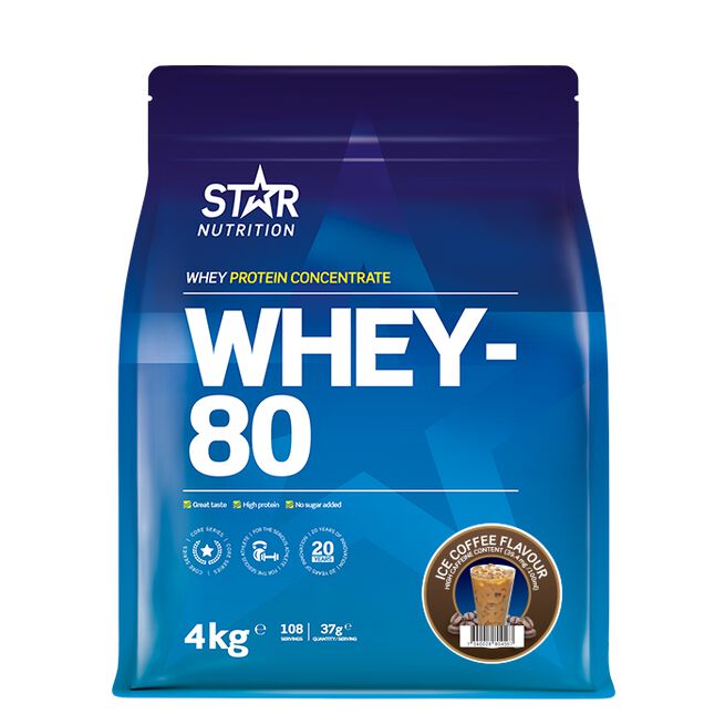 Star Nutrition Whey-80 Vassleprotein 4 kg Ice Coffee