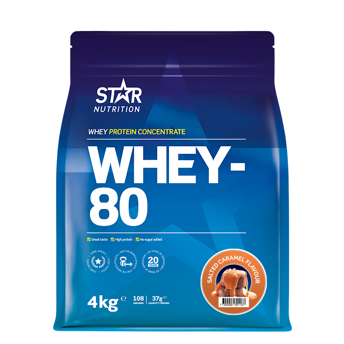 Star Nutrition Whey-80 Vassleprotein 4 kg Salted Caramel