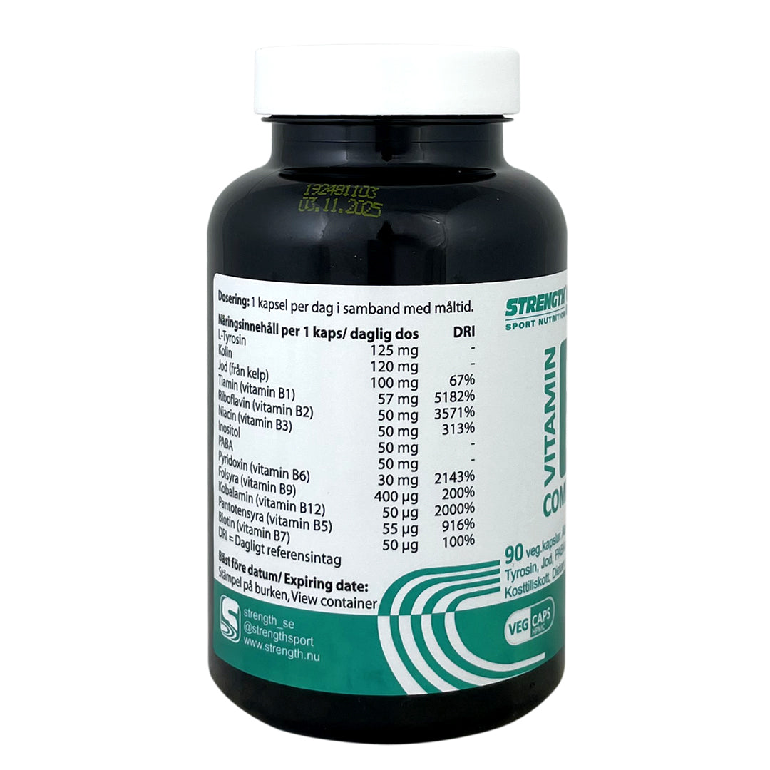 Strength Vitamin B-Complex + 90 kapslar