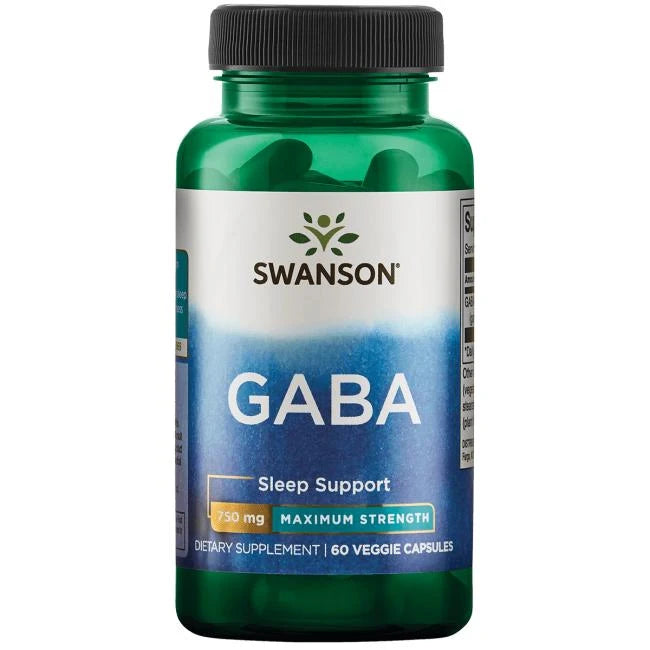 Swanson Maximum Strength GABA - 60 caps