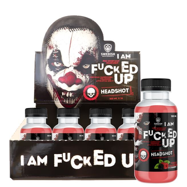 Swedish Supplements 16 x F-cked Up PWO Shot 100 ml Forrest Raspberry