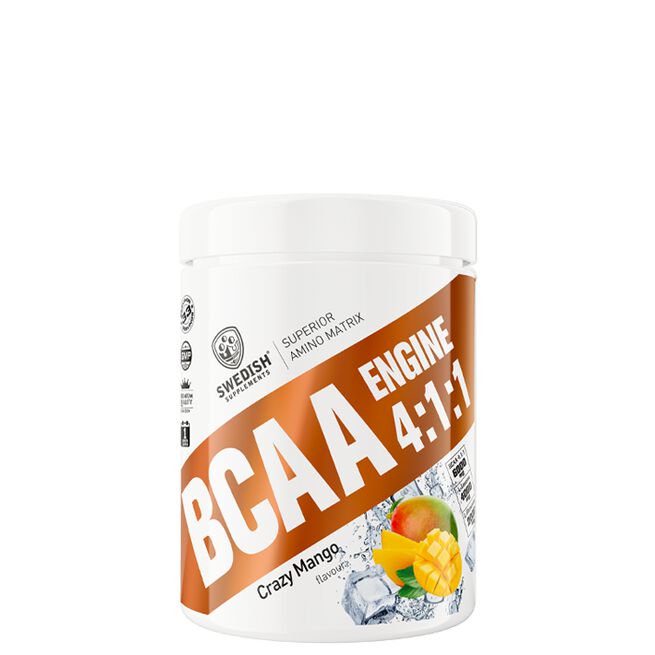 Swedish Supplements BCAA Engine 4:1:1 BCAA Pulver 400 g Crazy Mango
