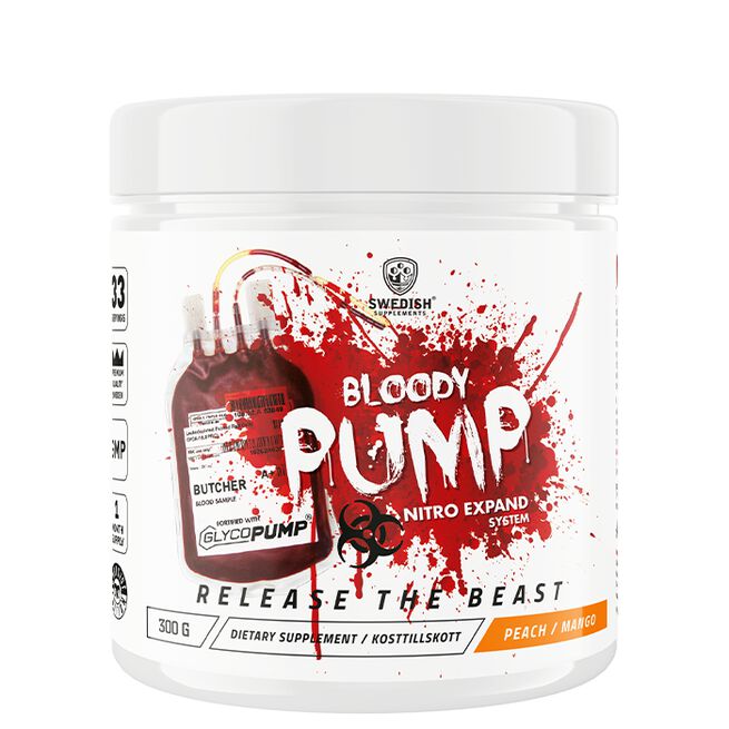 Swedish Supplements Bloody Pump PWO 300 g Peach Mango