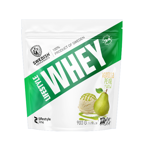 Swedish Supplements Lifestyle Whey Protein - 900g Vanilla Pear