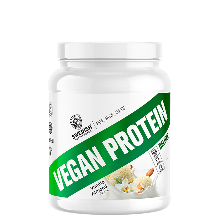 Swedish Supplements Vegan Protein Deluxe 750 g Vanilla Almond