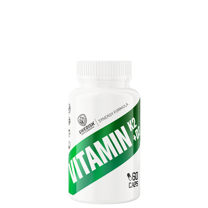Swedish Supplements Vitamin K2 + D3 60 kapslar