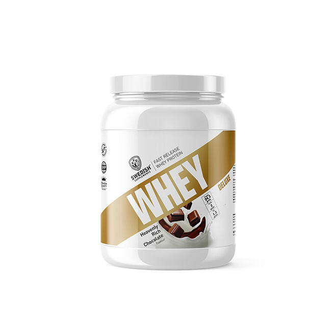 Swedish Supplements Whey Deluxe Vassleprotein 900 g Heavenly Rich Chocolate