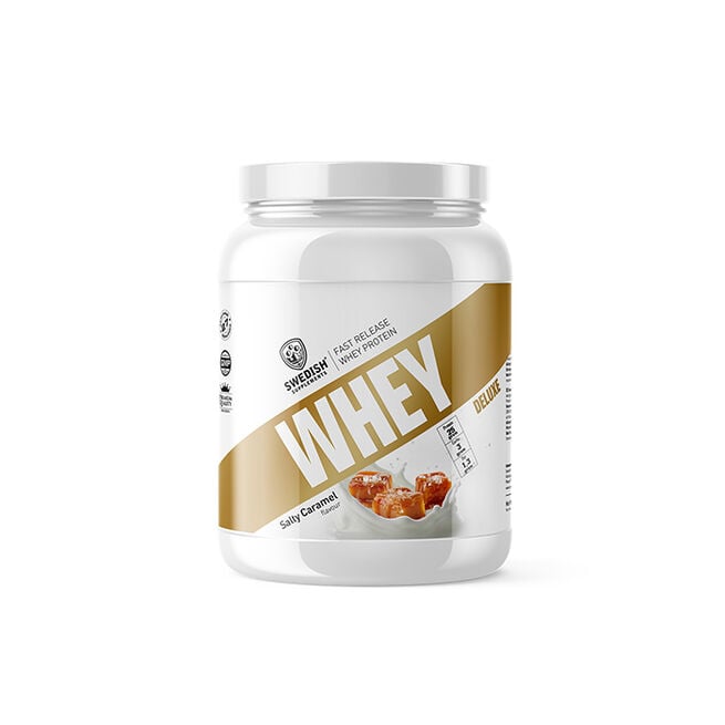 Swedish Supplements Whey Deluxe Vassleprotein 900 g Salty Caramel