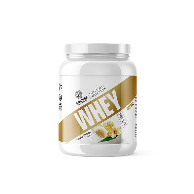 Swedish Supplements Whey Deluxe Vassleprotein 900 g Vanilla Gelato