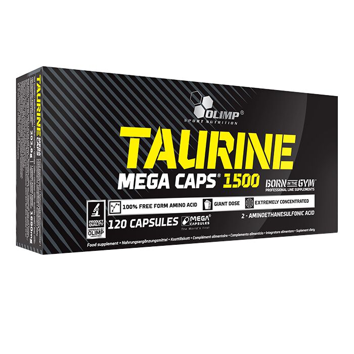 Taurine Mega Caps Aminosyror 120 Kapslar