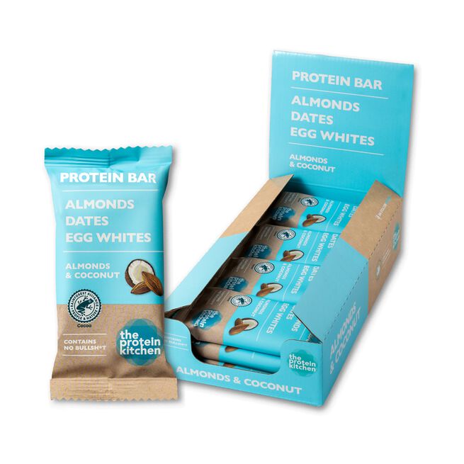 The Protein Kitchen 12 x Protein Bar, 50 g Almonds & Coconut