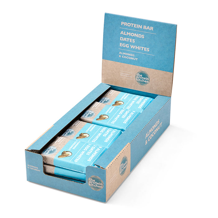 The Protein Kitchen 12 x Protein Bar, 50 g Almonds & Coconut