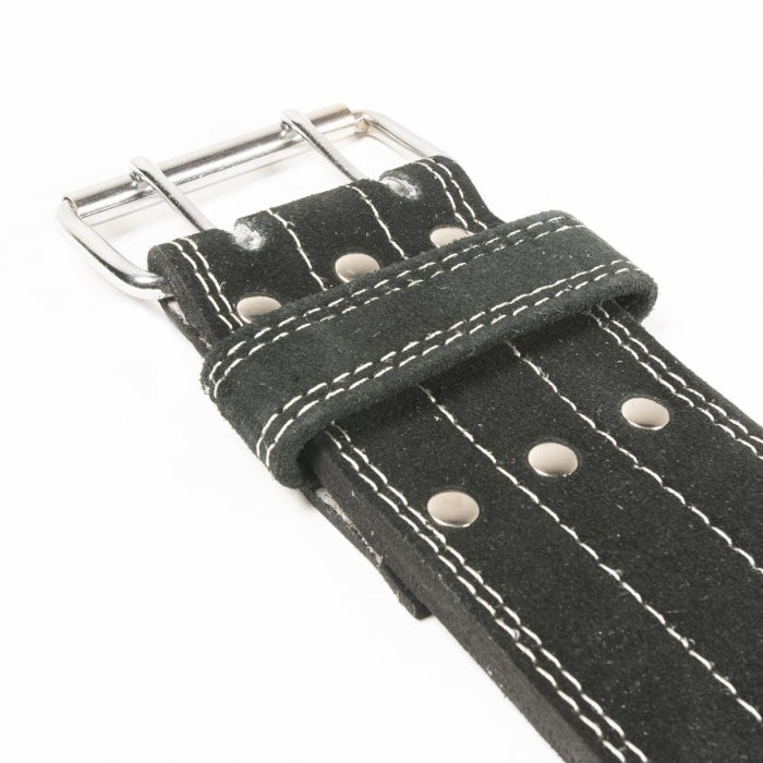 Styrkelyftsbälte - Rejält läder - Svart