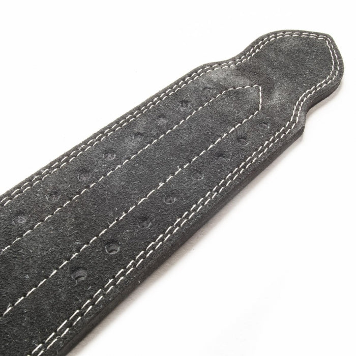 Styrkelyftsbälte - Rejält läder - Svart