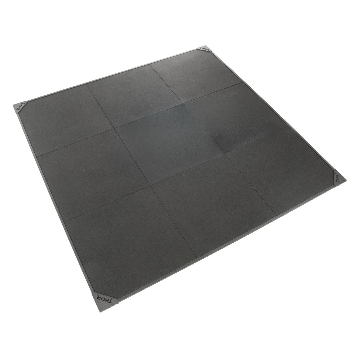 Thor Fitness Svart 15-43mm Gummigolv 1 x 1m, Raka kanter
