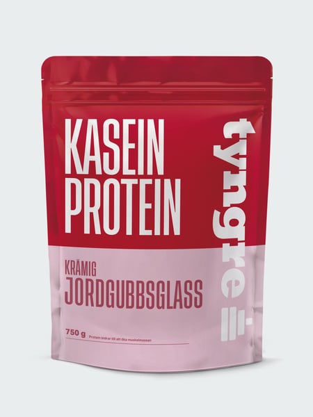 Tyngre Kasein Krämig Jordgubbsglass - 750g Krämig Jordgubbsglass