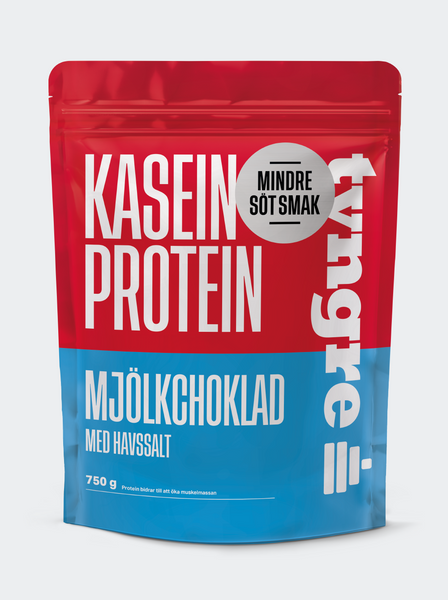 Tyngre Kasein Mjölkchoklad med Havssalt Mindre Söt Smak - 750g