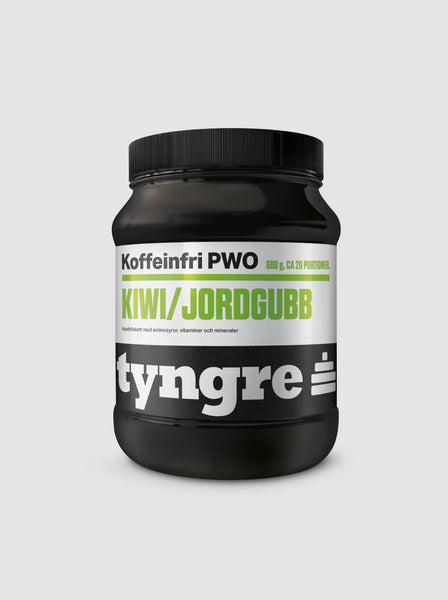 Tyngre PWO Kiwi Jordgubb Koffeinfri - 600g