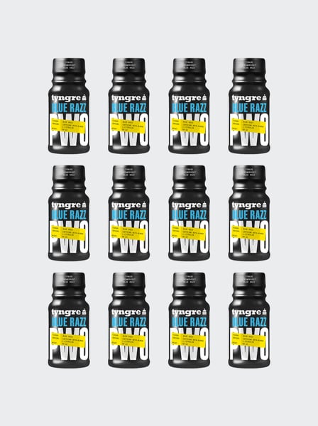 Tyngre PWO Shot Blue Raspberry 12-pack - 60ml x 12st