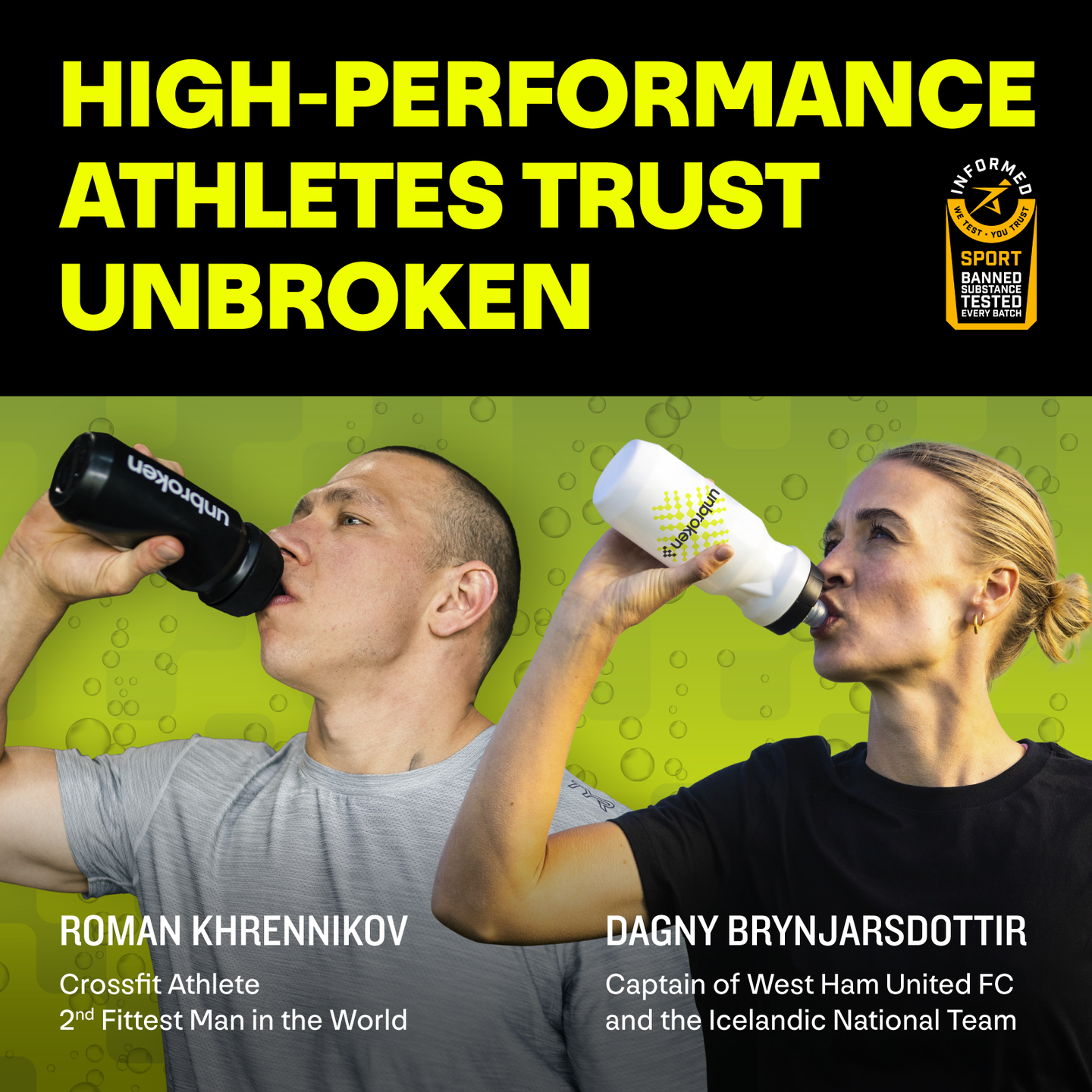 Unbroken Unbroken Lemon Lime 1 Tub 10 portioner