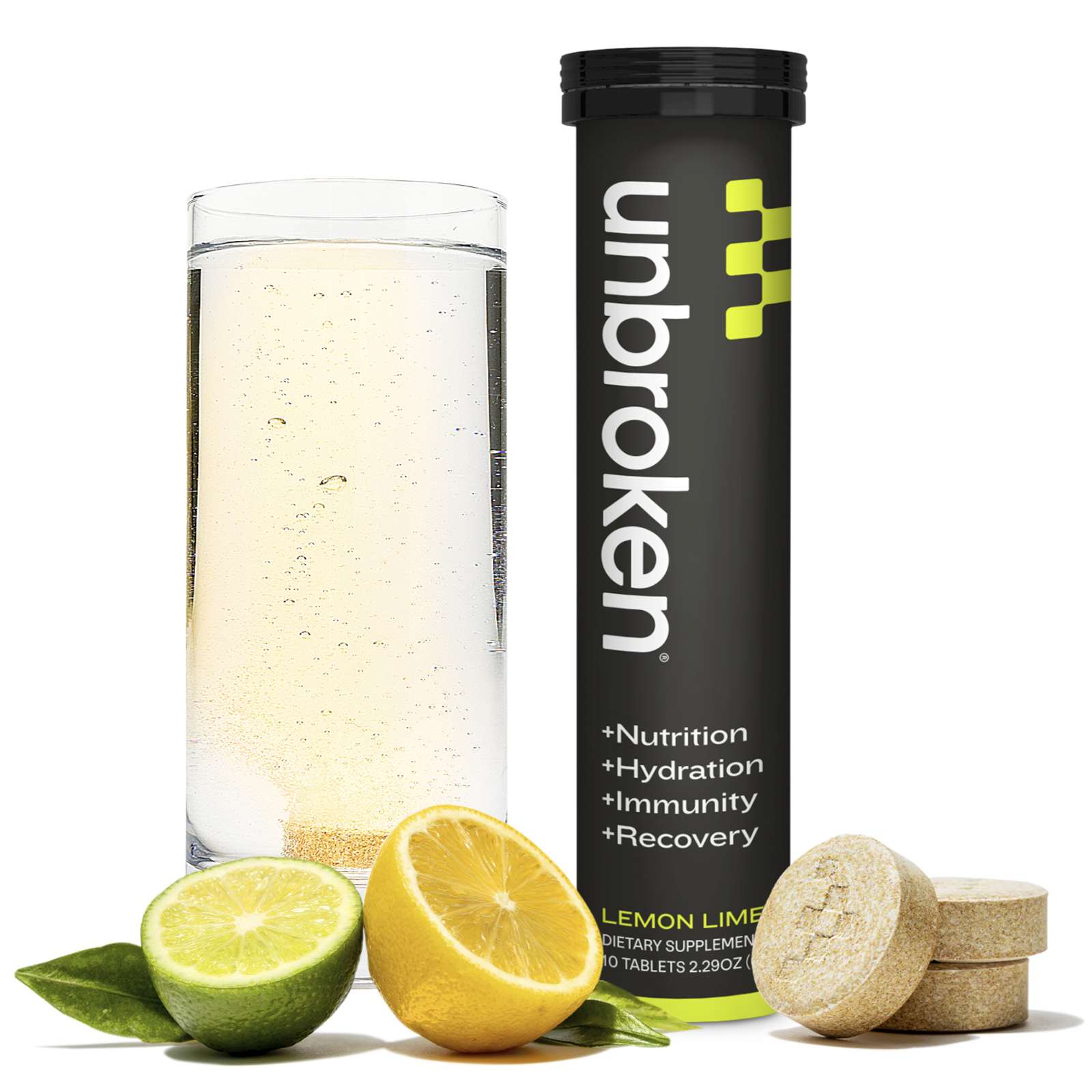 Unbroken Unbroken Lemon Lime 1 Tub 10 portioner