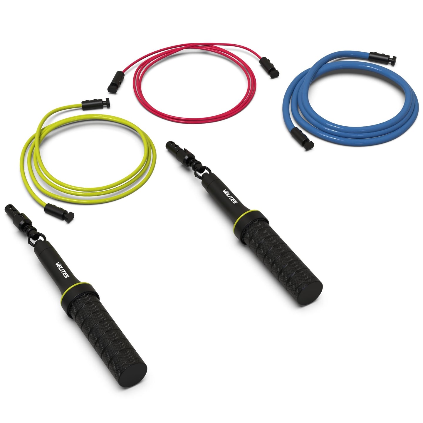 Velites Jump Rope Earth 2.0 -Black + Cables Pack