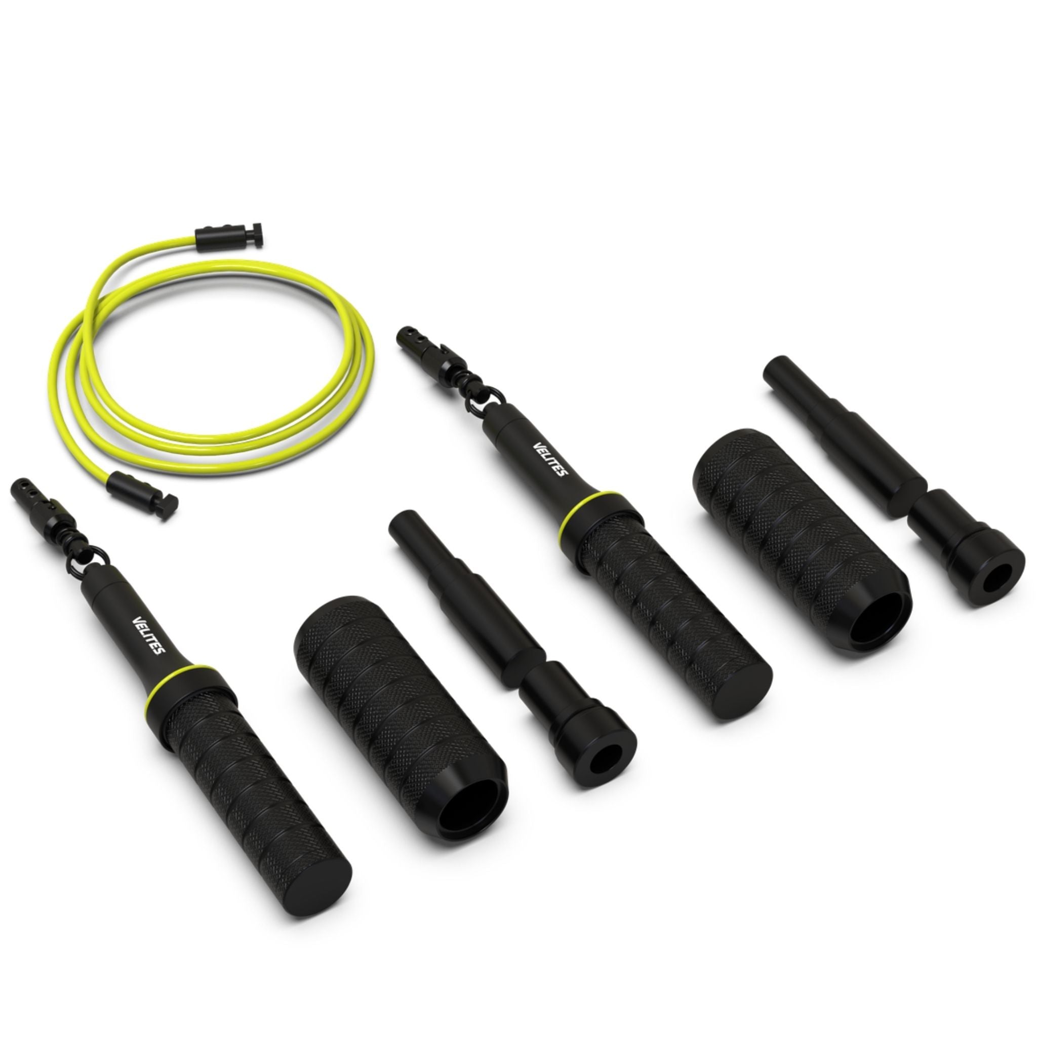 Velites Jump Rope Earth 2.0 Black + Weights Pack