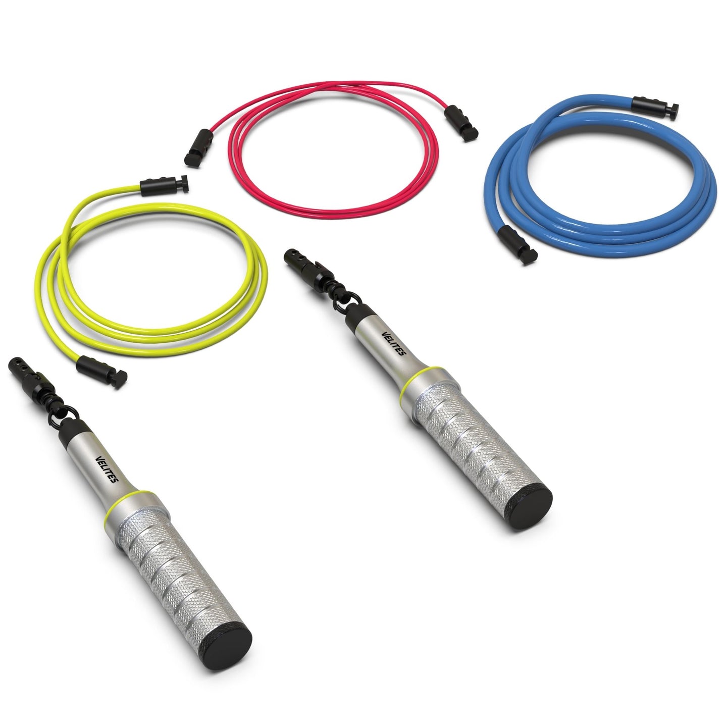 Velites Jump Rope Earth 2.0 -Silver + Cables Pack