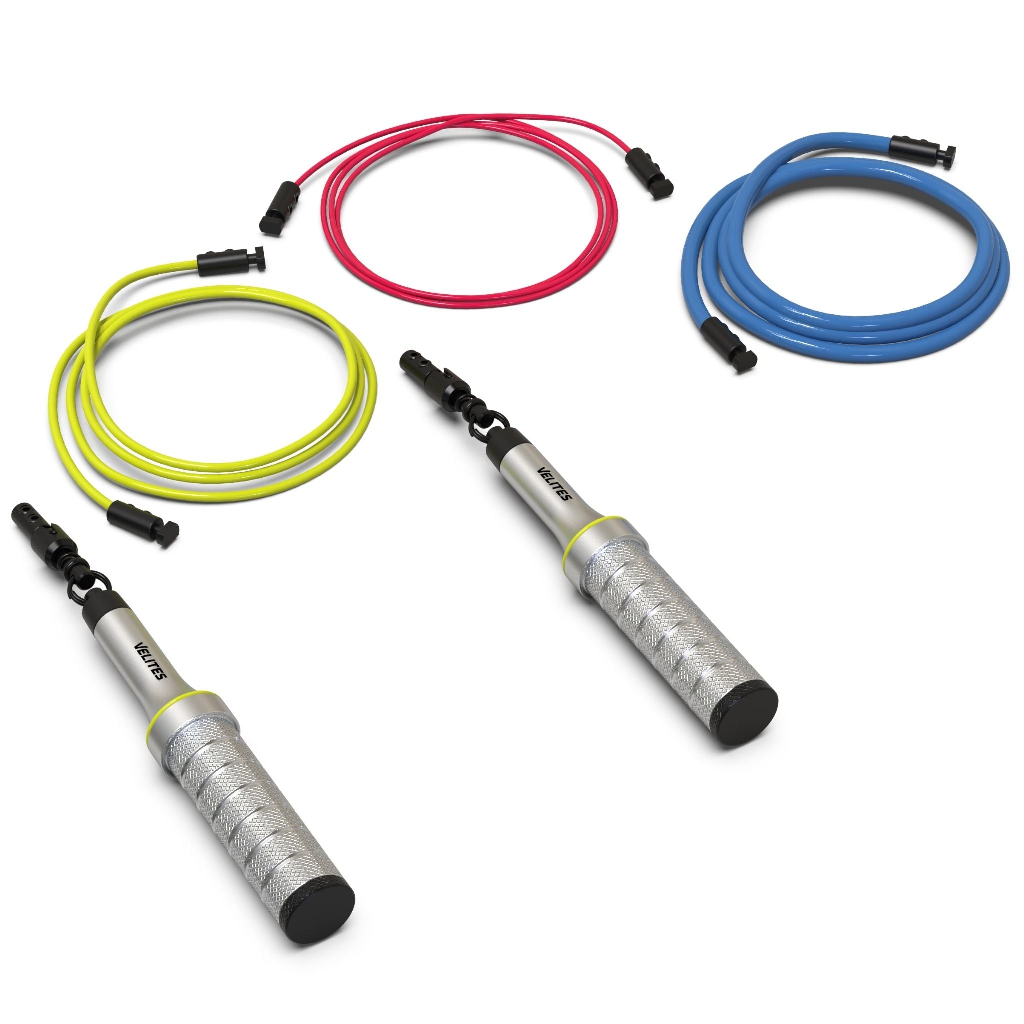 Velites Jump Rope Earth 2.0 -Silver + Cables Pack