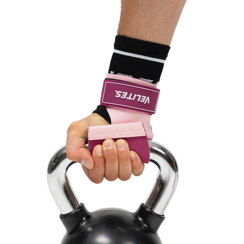 Velites Quad Ultra Hand Grips No Chalk - Pink Kit