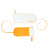 Velites Velites - Wrist Wrap Core  White Orange