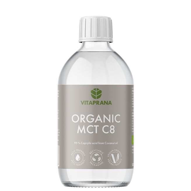 Vitaprana Ekologisk MCT Olja C8 500 ml