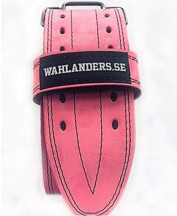Wahlanders Bälte Mjuk rosa med svart söm Small
