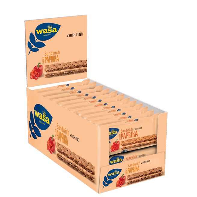 Wasa 24 x Wasa Sandwich, Paprica, 37 g