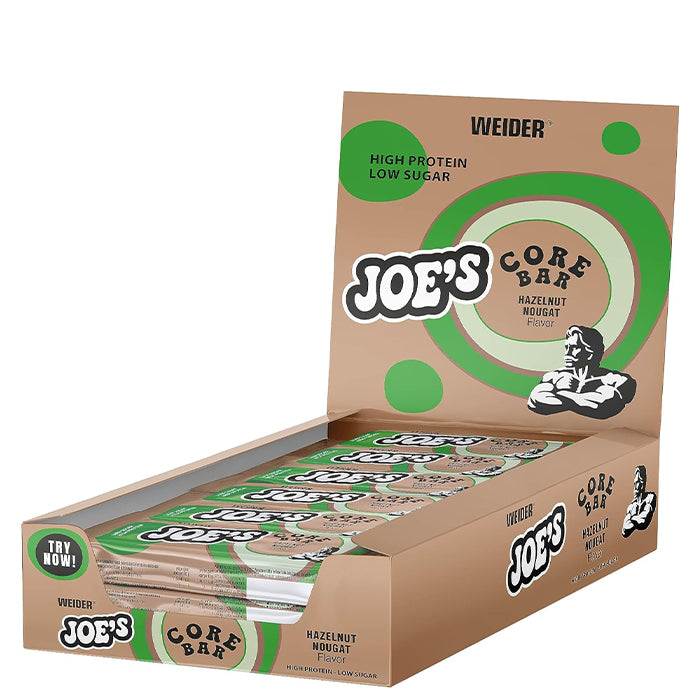 Weider 12 x JOE's Core Proteinbar 45 g Nougat Hazelnut