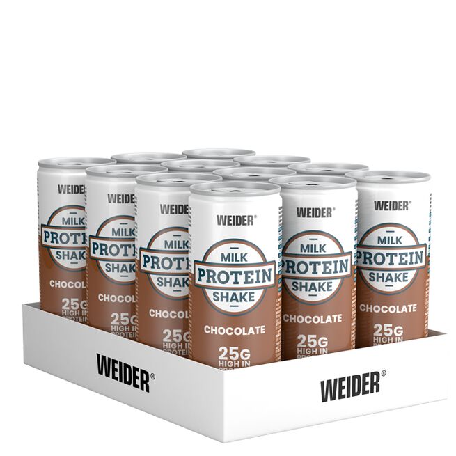 Weider 12 x Proteinshake Låg Kalori 250 ml Mjölkchoklad