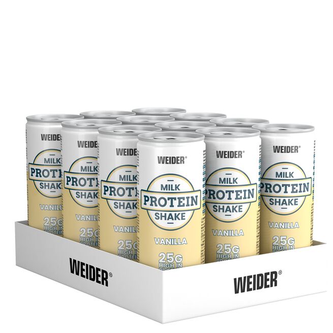 Weider 12 x Proteinshake Låg Kalori 250 ml Vanilj