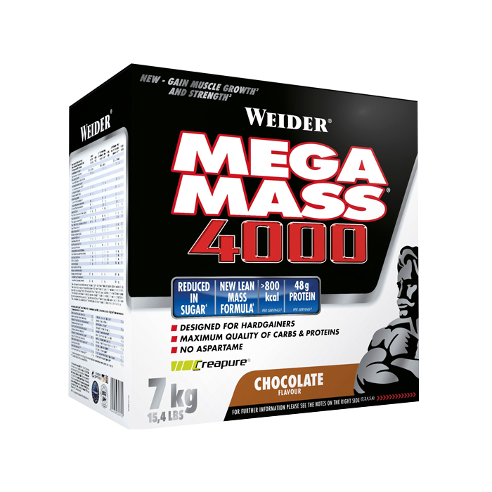Weider Mega Mass 4000 Gainer 7 kg Choklad