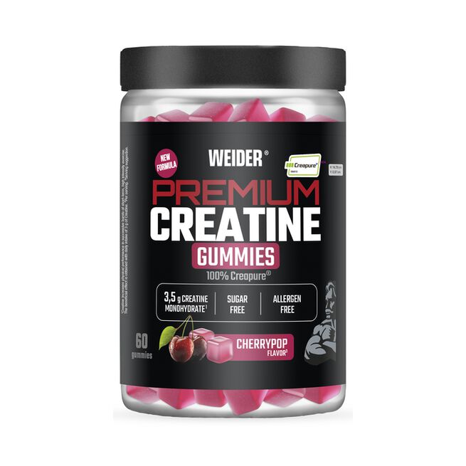 Weider Premium PureCreatine gummie 60 gummies Cherrypop