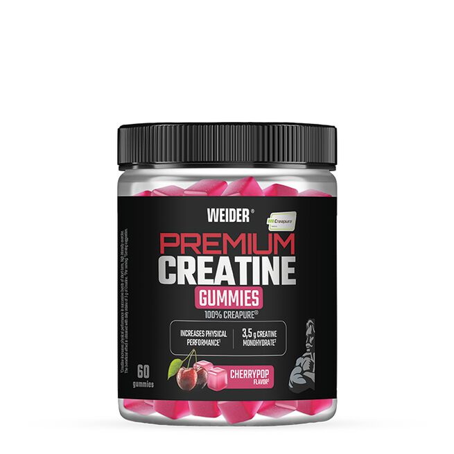 Weider Premium PureCreatine gummie 60 gummies Cherrypop