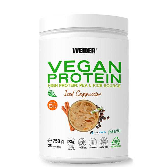 Weider Veganskt Proteinpulver 750 g Iced Cappuccino