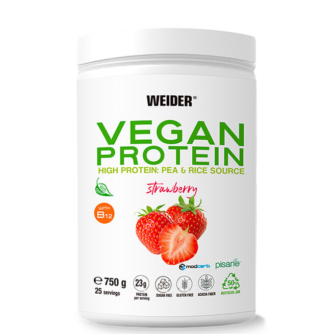 Weider Veganskt Proteinpulver 750 g Strawberry