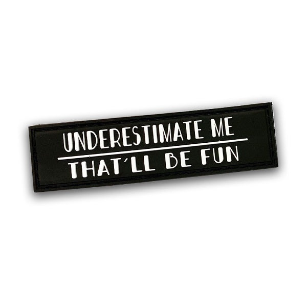 X3M Brands Patch Underestimate Me 30 x 110mm