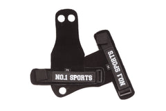 No.1 Sports Pull Up Grips Black Leather